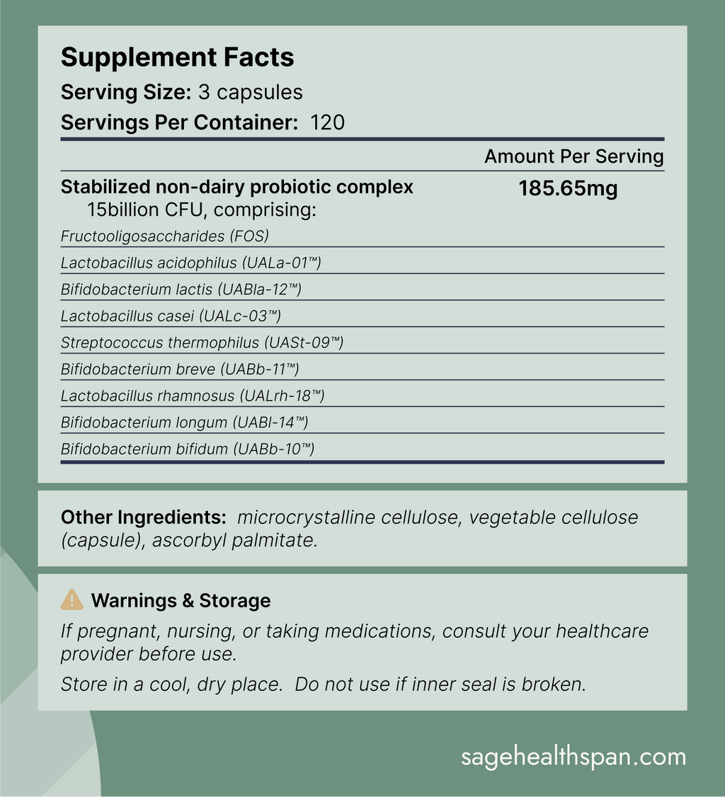SageMD Balance - Probiotic 15B CFU