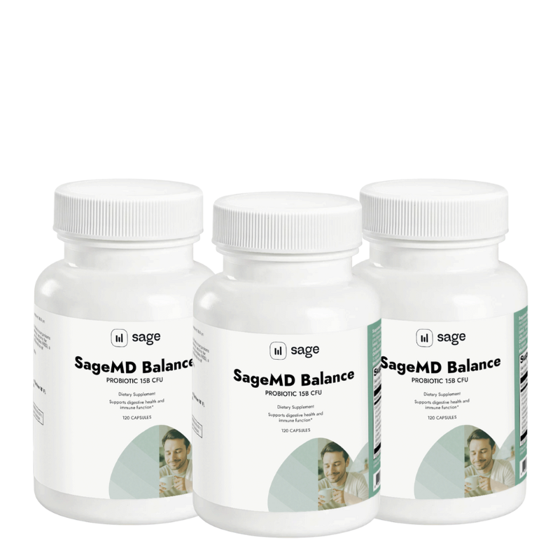 SageMD Balance - Probiotic 15B CFU 3 Month Supply | Sage Healthspan