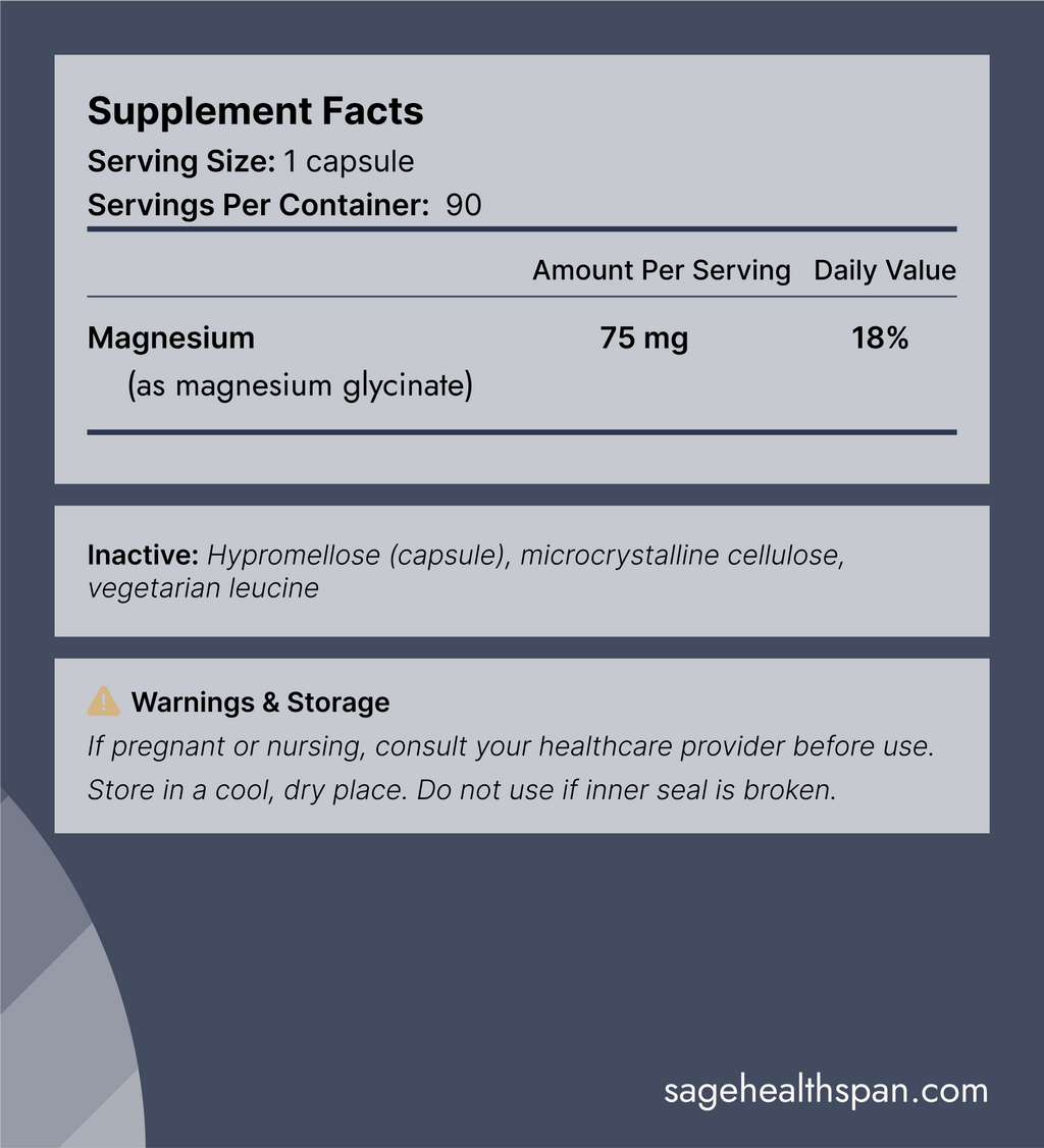 SageMD Calm - Magnesium Glycinate