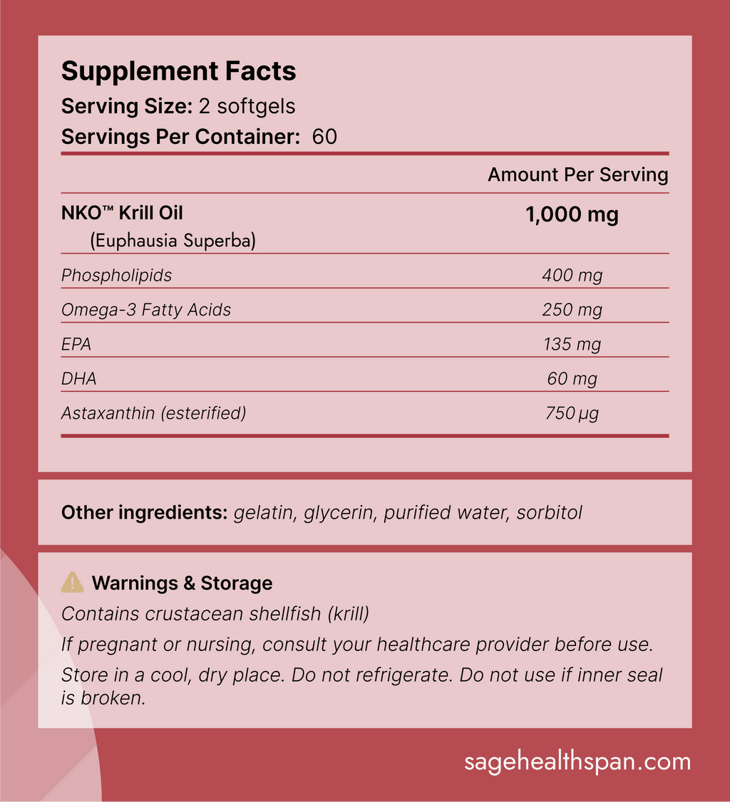 SageMD Omega - Krill Oil