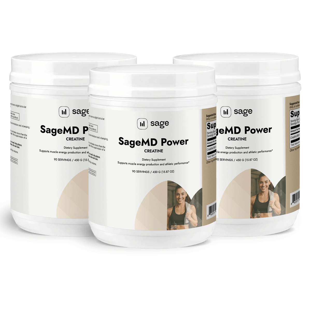 SageMD Power - Creatine Powder 3 month supply | Sage Healthspan