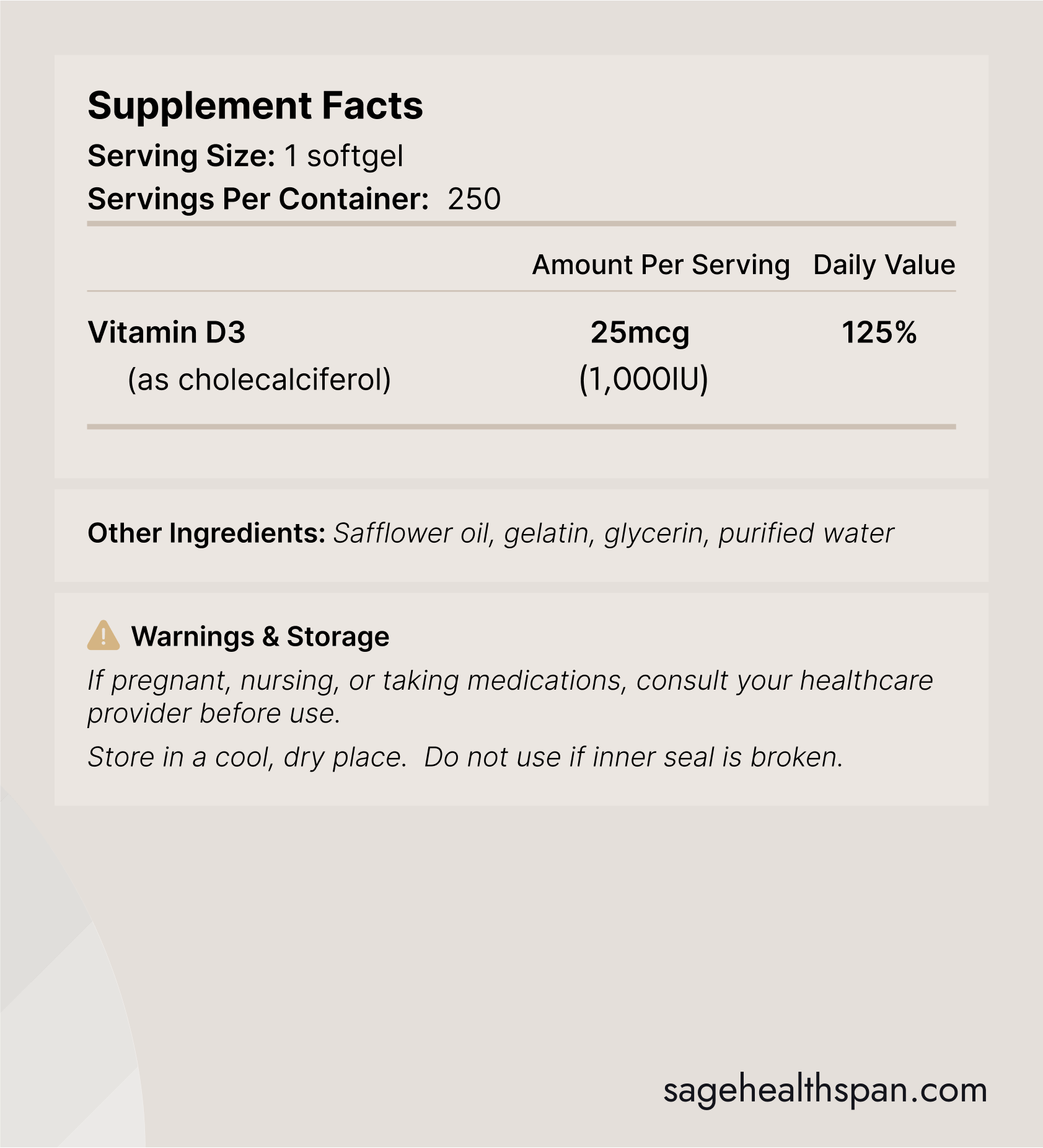 SageMD Shield - Vitamins A, D, & K