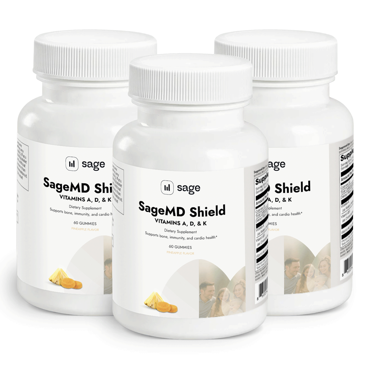 SageMD Shield - Vitamins A, D, & K Gummy 3 month supply | Sage Healthspan