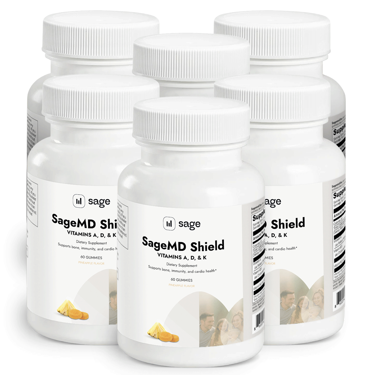 SageMD Shield - Vitamins A, D, & K Gummy 6 month supply | Sage Healthspan