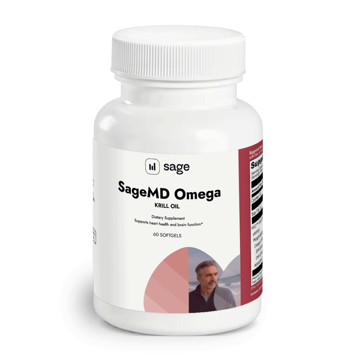 SageMD Omega - Krill Oil Bottle | Sage Healthspan