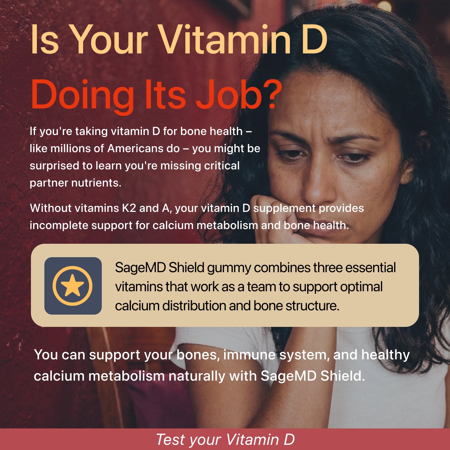 SageMD Shield - Vitamins A, D, & K Gummy