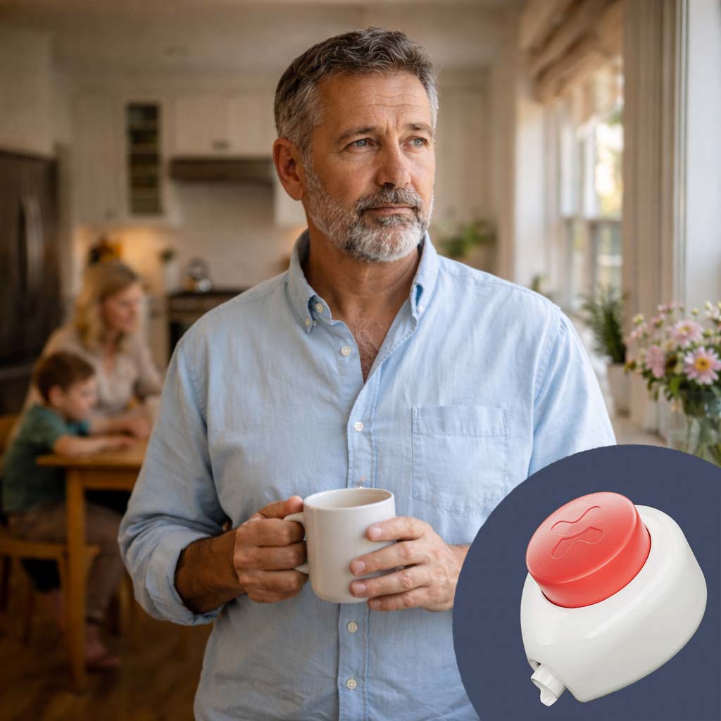 Man thinking about his cardio health