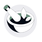 Mortar and pestle icon 