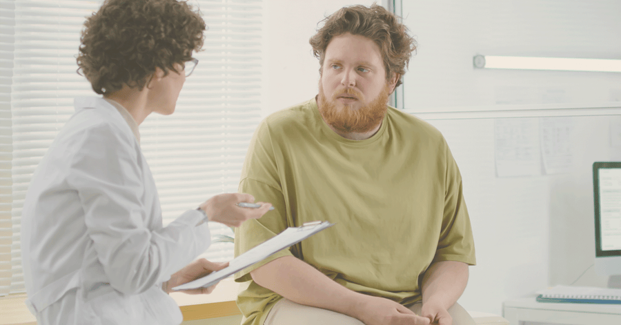 Doctor and patient in a consultation room