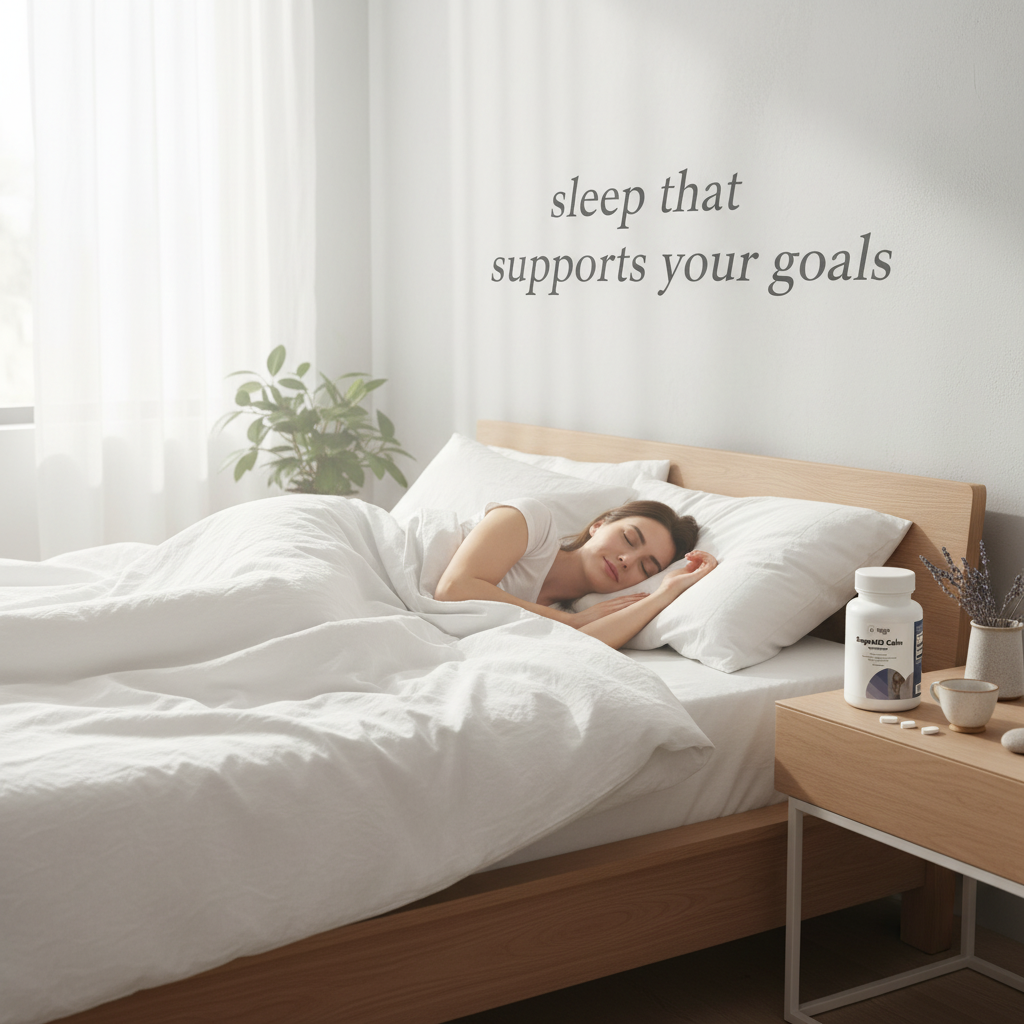Sleep that supports your goals. Restore, recover, repeat with SageMD Calm.*