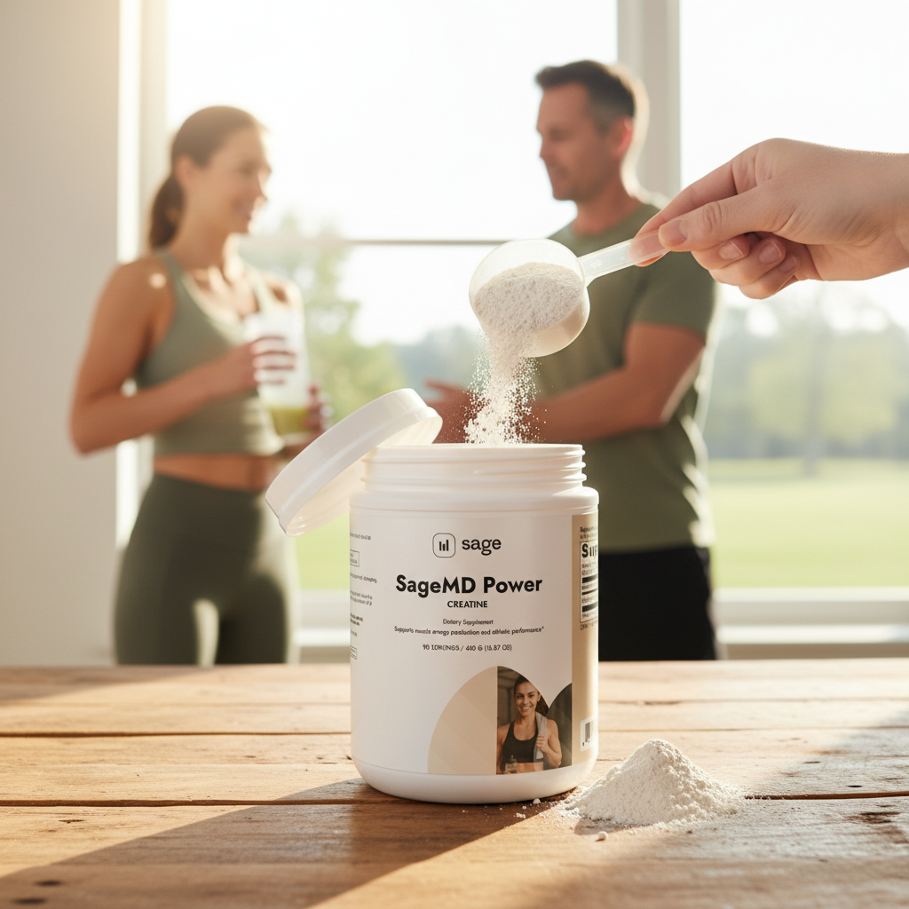 Unlock your potential with SageMD Power – fuel your workouts and sharpen your mind with our clean creatine formula.*
